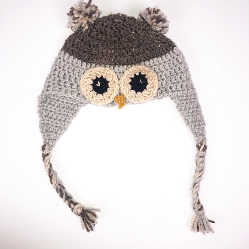 🔥3 for $30 Owl crochet kids hat